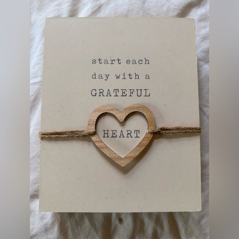 Heartfelt Wooden Wall Art with Inspirational Quote